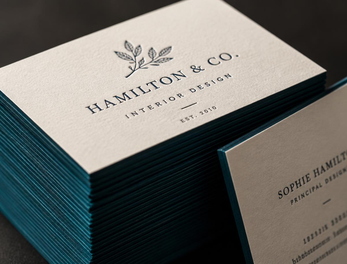 Letterpress Cards — Print Production by Hamdi Visuals